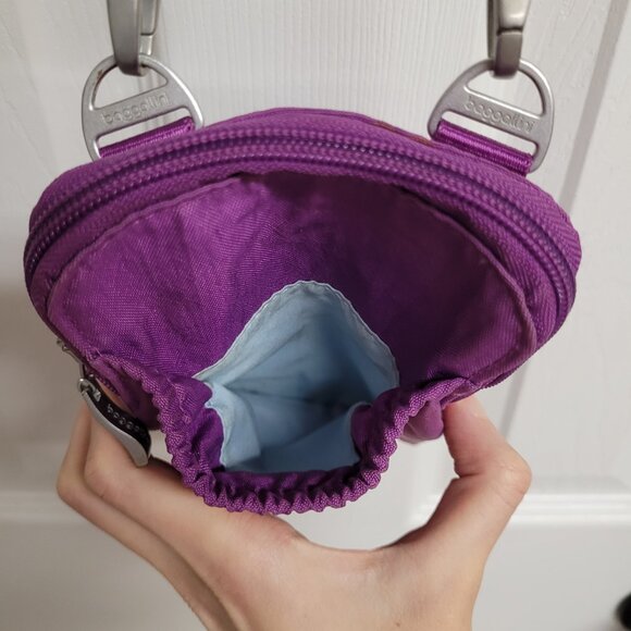 Baggallini RFID Bryant Pouch, Plum Purple - Picture 3 of 7